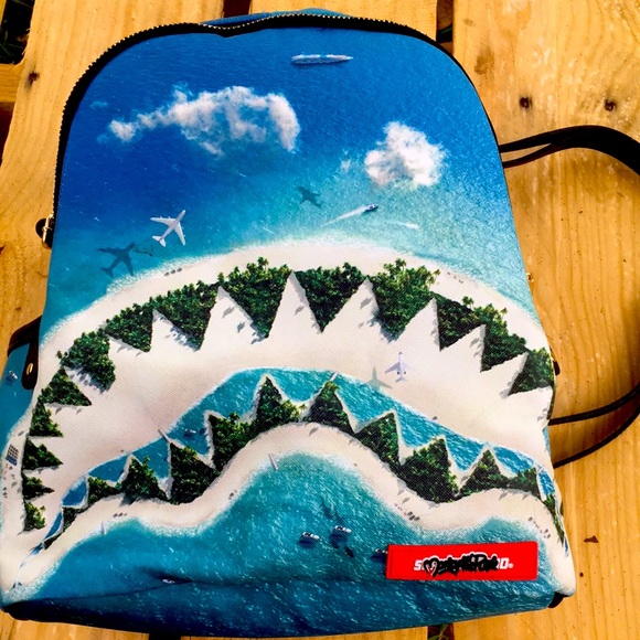 Sprayground Handbags - Sprayground Limited Edition Shark Island Backpack